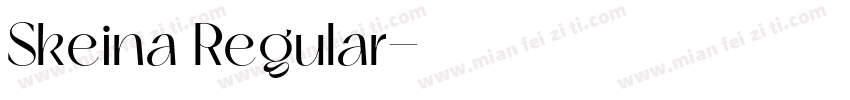 Skeina Regular字体转换